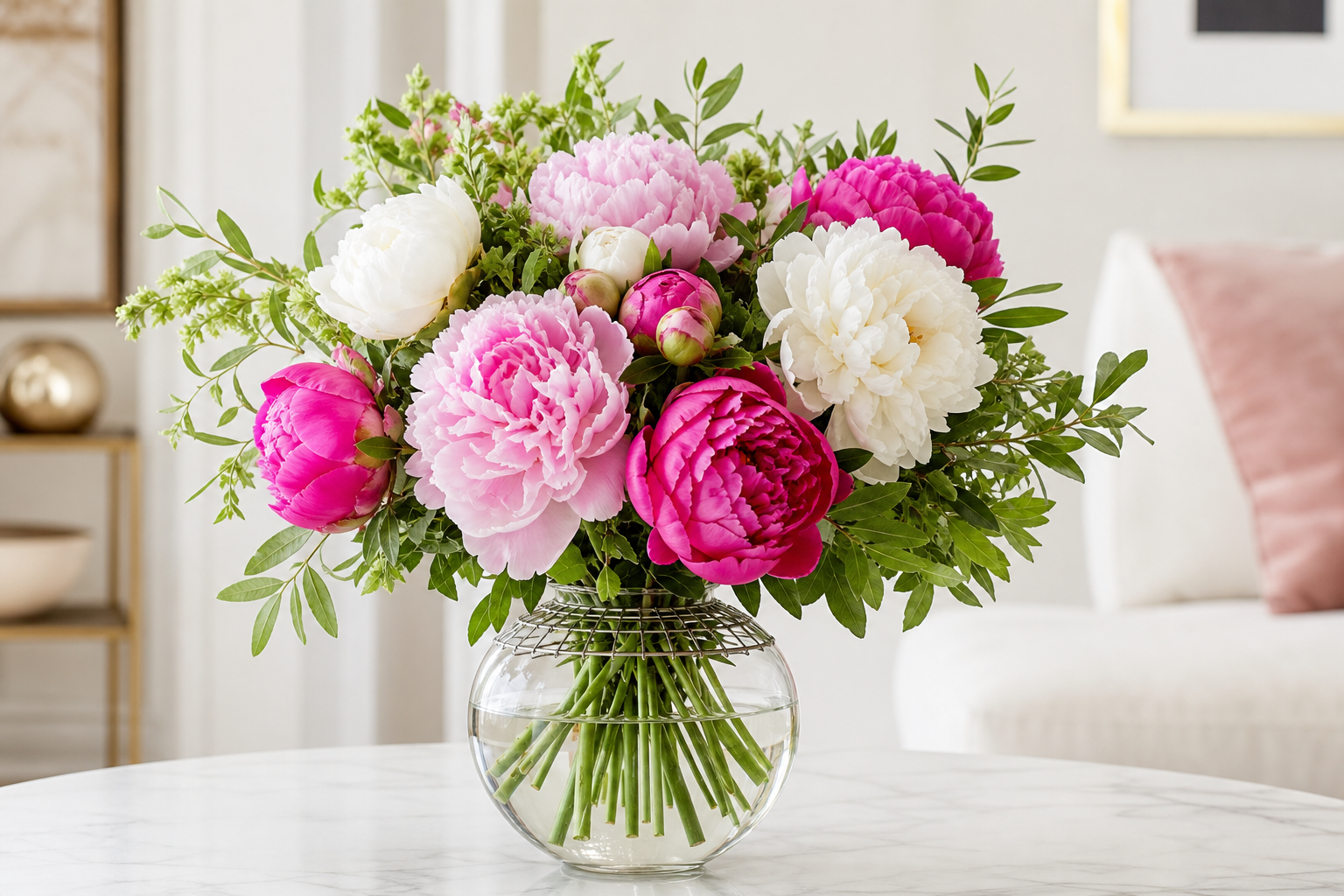 Beautiful floral arrangement using Annabelle Noel Designs product